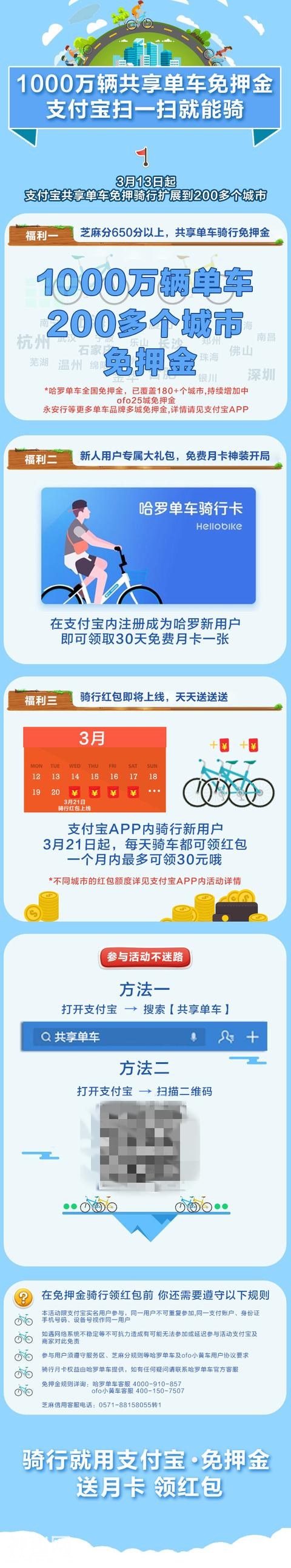 阳春三月春暖花开，成都支付宝扫码不仅骑免押金还送月卡-2.jpg