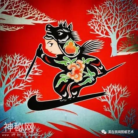 赞！激情冰雪（（12生肖迎冬奥）——张善东剪纸作品-7.jpg