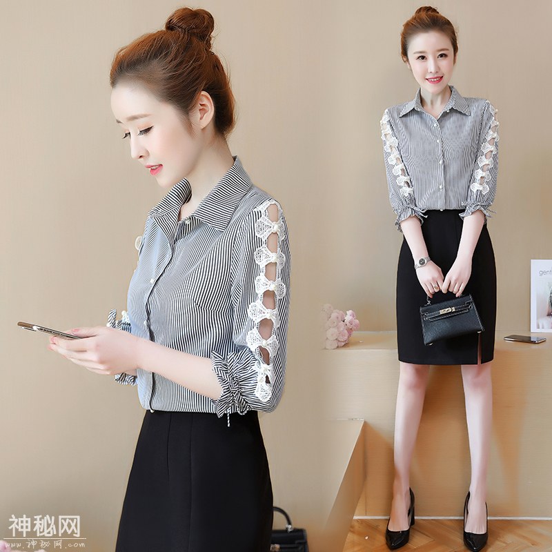 衬衫怎么穿才有女人味？瞧瞧下图这些女人，简直倾城倾国-18.jpg
