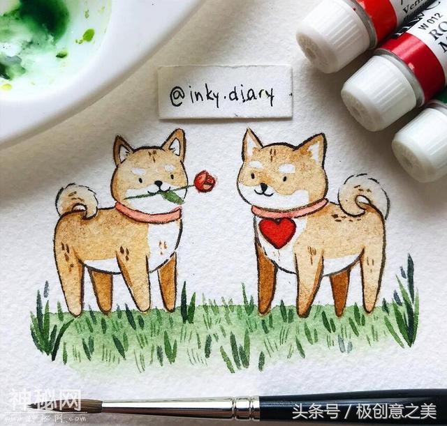 带你欣赏一组超治愈的动物水彩插画-3.jpg