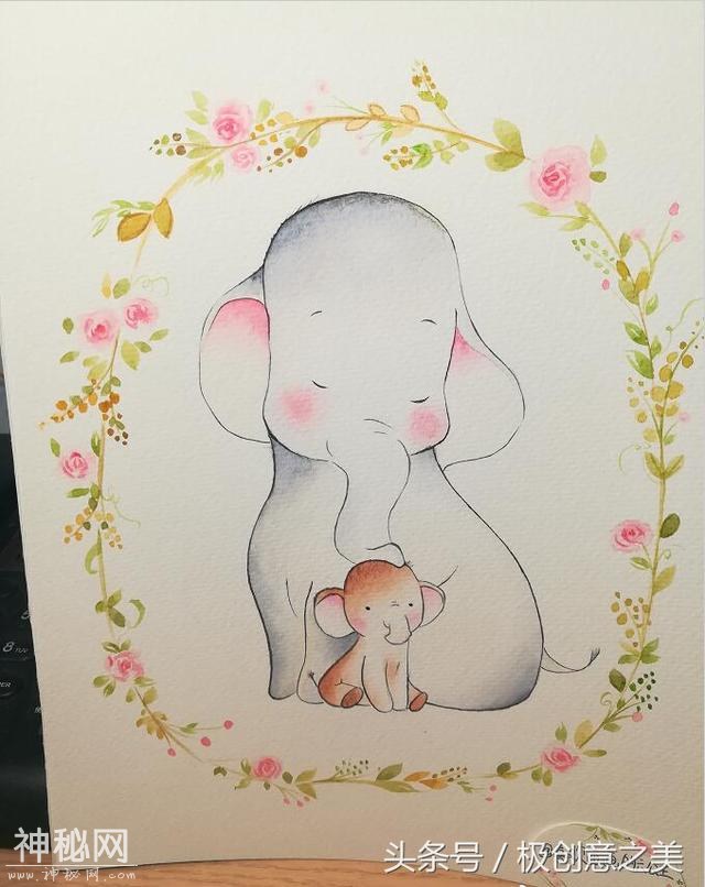 带你欣赏一组超治愈的动物水彩插画-10.jpg