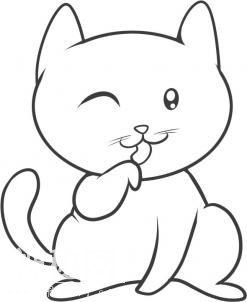 小狗、小猫、毛毛虫等可爱动物简笔画，适合3岁到7岁小朋友画画！-8.jpg