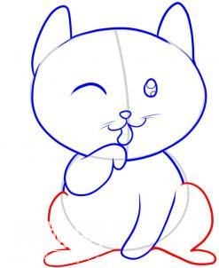 小狗、小猫、毛毛虫等可爱动物简笔画，适合3岁到7岁小朋友画画！-6.jpg