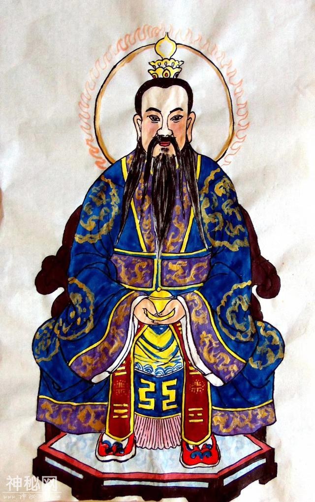 3幅手绘道教三清画，很罕见，很少人知道他们的名字-2.jpg