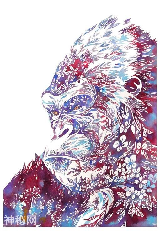 碎花纹理水彩动物插图：日本插画师武多弘树-6.jpg