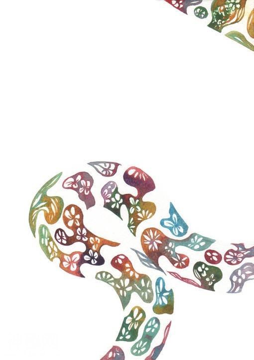 碎花纹理水彩动物插图：日本插画师武多弘树-7.jpg