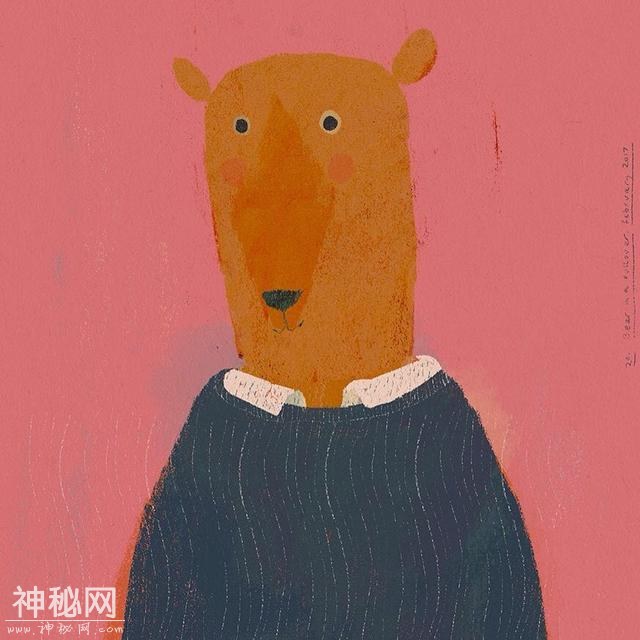英国插画师的动物绘画作品，不知道大家喜不喜欢！-2.jpg
