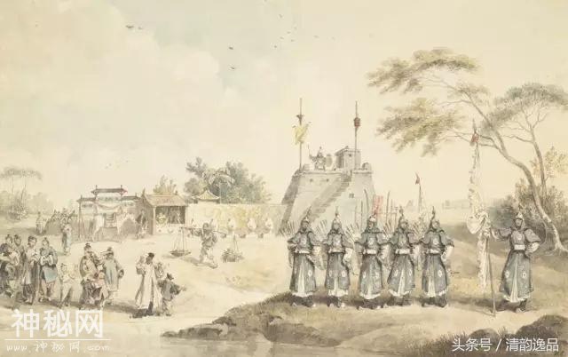 1793年洋画家中国之旅，写《中国衣冠风俗图解》，英使觐见乾隆帝-66.jpg