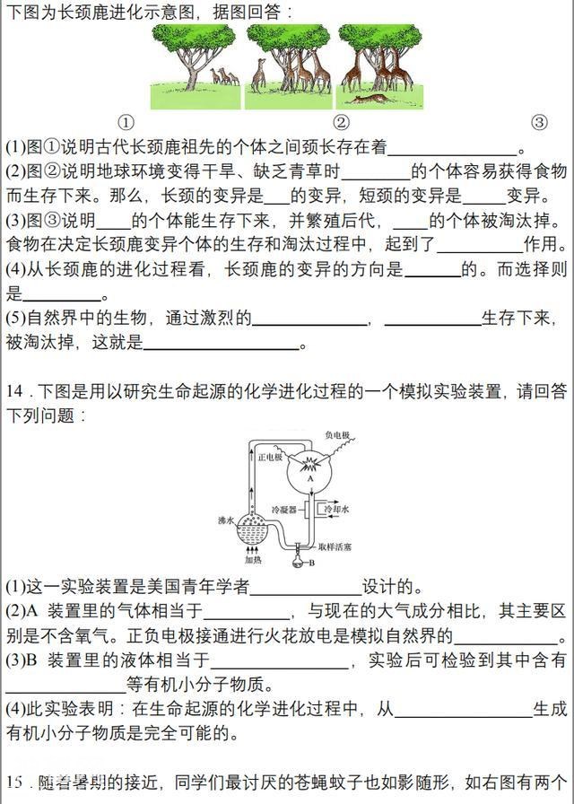 中考预测：208生物会考总复习，给孩子考前做一遍，成绩稳拿100！-7.jpg