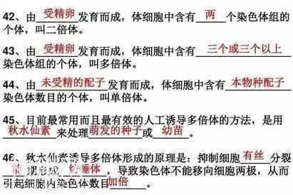 高中生物：150个必考重点，打印出来早晚背一遍，3年一分不扣！-20.jpg