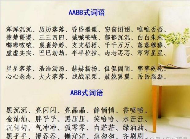 小学AABB+ABAB+ABAC最全词汇汇总！不用买任何资料，次次100分！-5.jpg