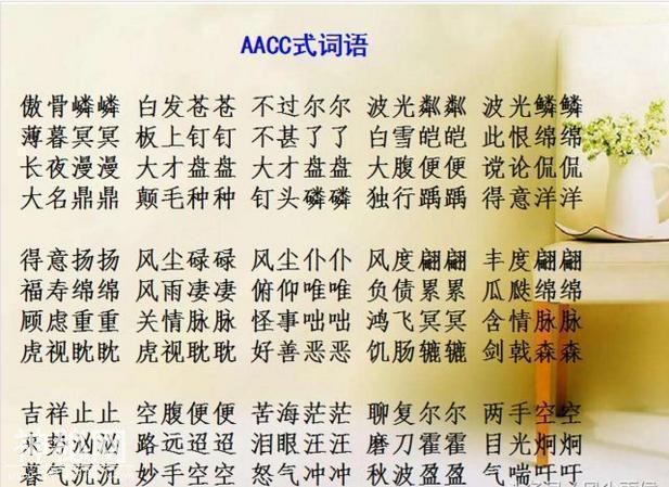 小学AABB+ABAB+ABAC最全词汇汇总！不用买任何资料，次次100分！-13.jpg