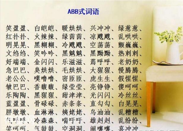小学AABB+ABAB+ABAC最全词汇汇总！不用买任何资料，次次100分！-6.jpg