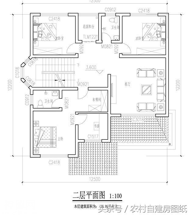 5款带堂屋农村别墅设计图，2款三层，3款二层，哪款最吸引你？-7.jpg
