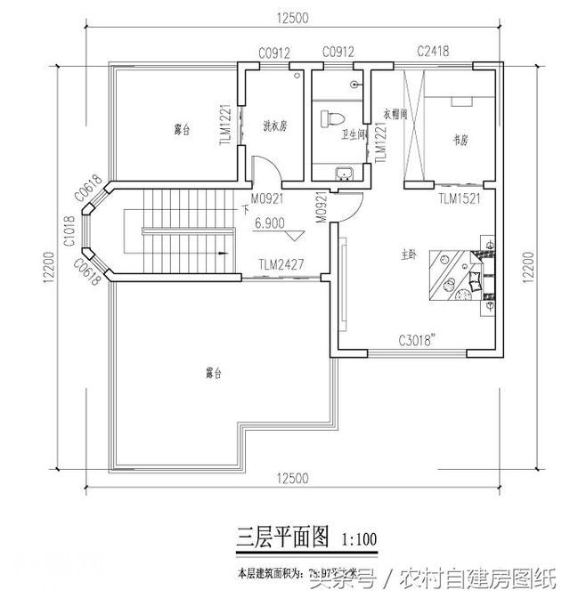 5款带堂屋农村别墅设计图，2款三层，3款二层，哪款最吸引你？-8.jpg
