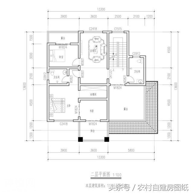 5款带堂屋农村别墅设计图，2款三层，3款二层，哪款最吸引你？-11.jpg