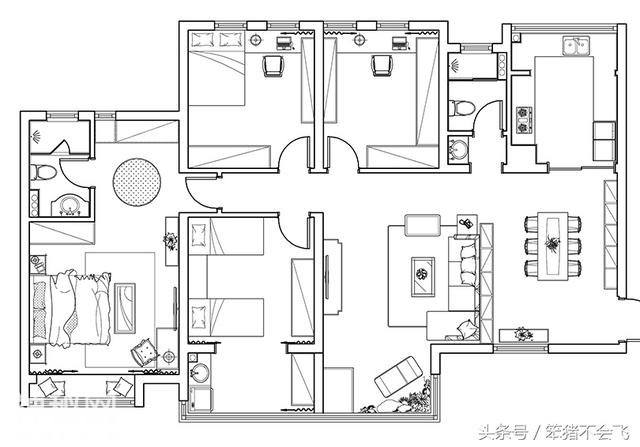 单身女性装修郑州有色地质家园160㎡四室两厅，用美式打造浪漫！-6.jpg