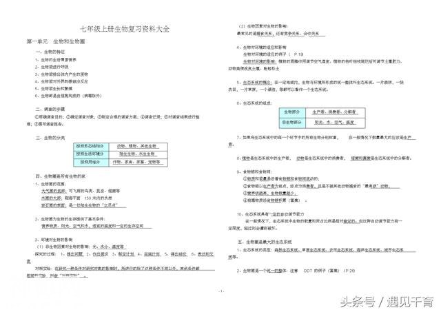 人教版生物七年级上册复习资料大全-1.jpg