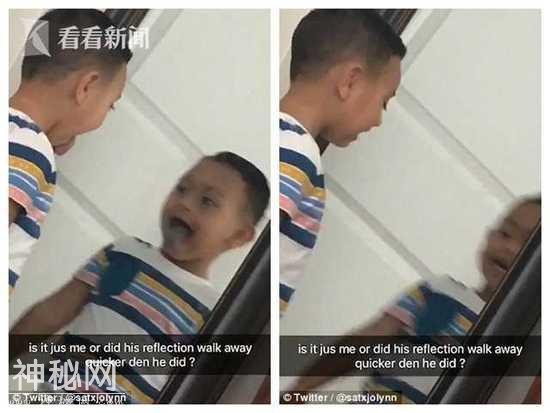 小男孩照镜做鬼脸出现灵异一幕：镜中人转身比他快-4.jpg