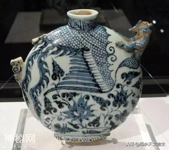 元青花鸾凤雌雄首扁壶600年后各在新疆北京出土 天意！残也天价-1.jpg