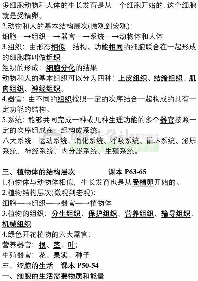 7年级生物上学期期末考试必备复习提纲！期末提分超有用，赶紧背-9.jpg