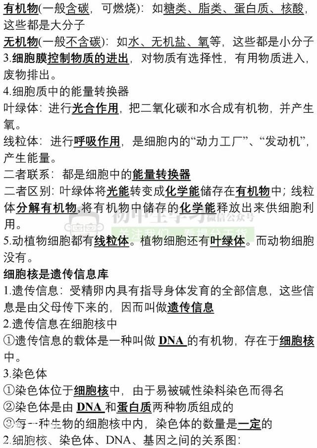 7年级生物上学期期末考试必备复习提纲！期末提分超有用，赶紧背-7.jpg