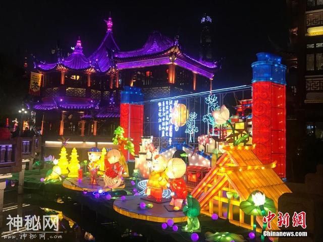 上海豫园新春民俗艺术灯会亮灯 “财神猪”受热捧-3.jpg