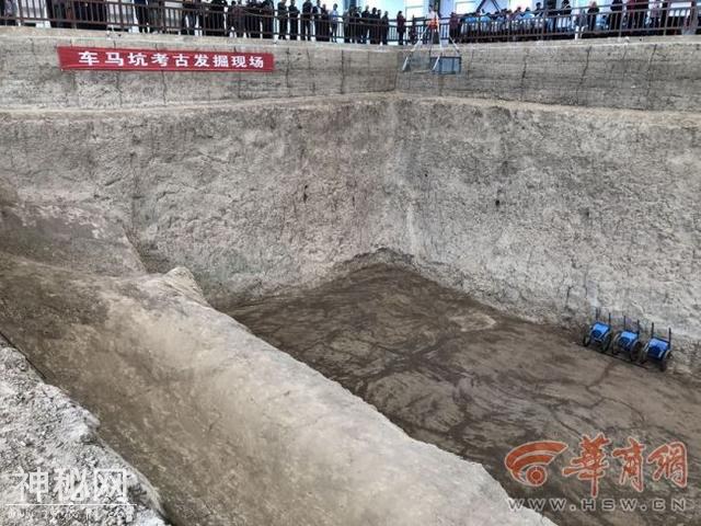 秦公一号大墓车马坑启动考古发掘 揭先秦活人活马陪葬真相-3.jpg