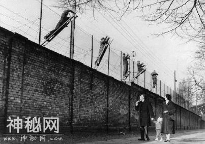 历史老照片 柏林墙最早的形式以铁丝网修建的-7.jpg