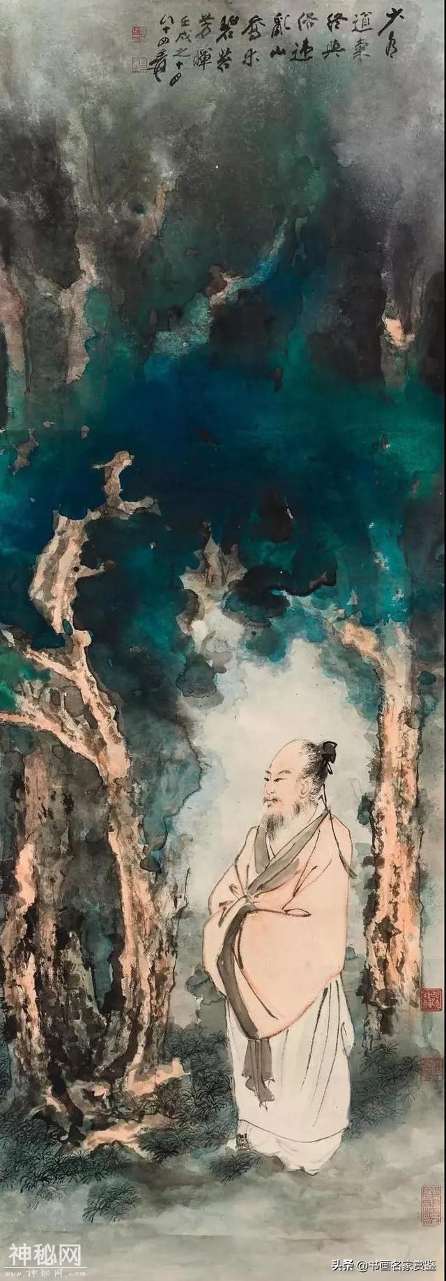 书画奇人 张大千画轮，阐述他对于中国画的理解和认知-1.jpg