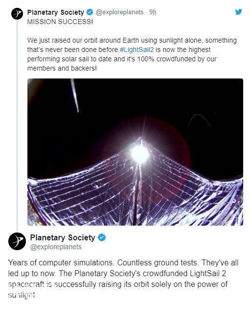 行星协会宣布：首次依赖太阳光能，光帆2号成功提升轨道1.7公里-2.jpg