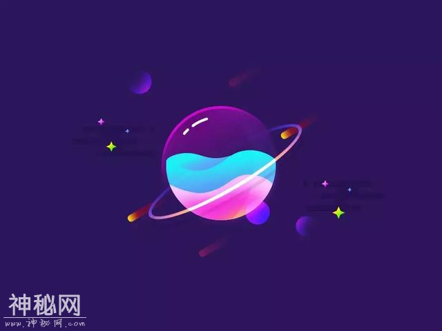 酷炫的渐变星球，这样的渐变风格海报很酷-1.jpg