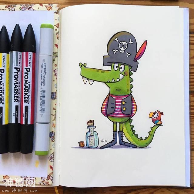 一组超可爱的卡通小动物插画，感觉整个心都要被萌化了-9.jpg