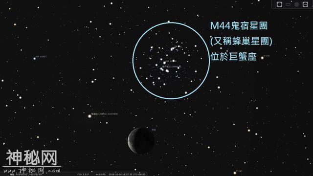 请定好您的闹钟，本周三四天亮前，东方夜空可见鬼星团伴月景观-1.jpg