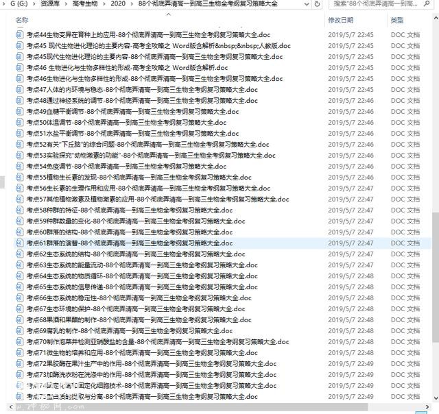 生物老师说，生物最关键还是基础，88个高一到高三知识点规律汇总-2.jpg