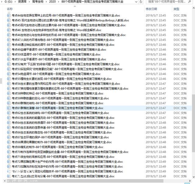 生物老师说，生物最关键还是基础，88个高一到高三知识点规律汇总-2.jpg