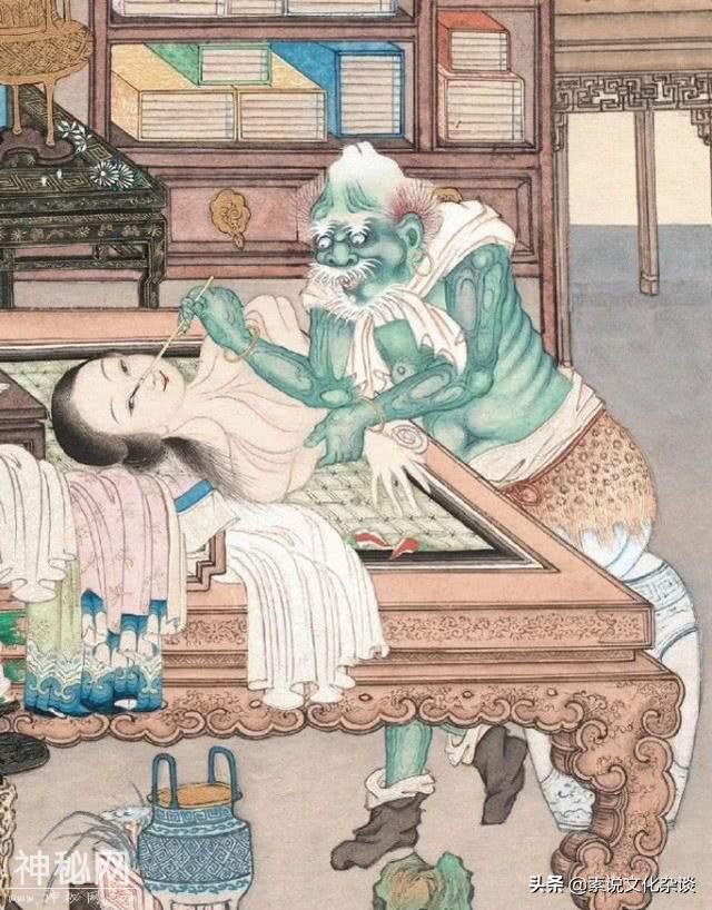 一张聊斋女鬼图，是清朝无名画师所画，一般人晚上都不敢看-2.jpg