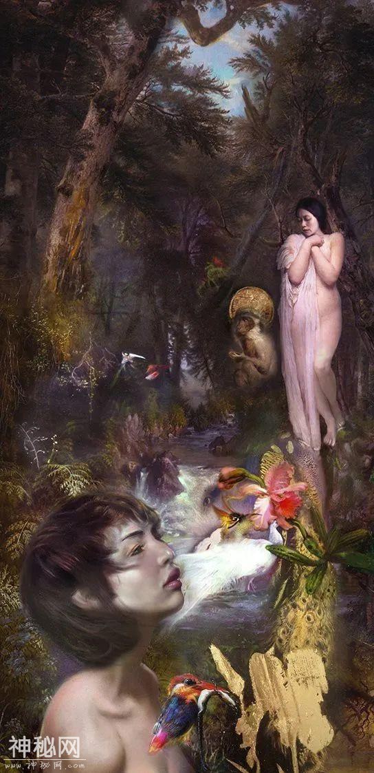梦幻少女人体油画，神秘画境之美 | 英国画家伊娃·特洛伊作品-14.jpg
