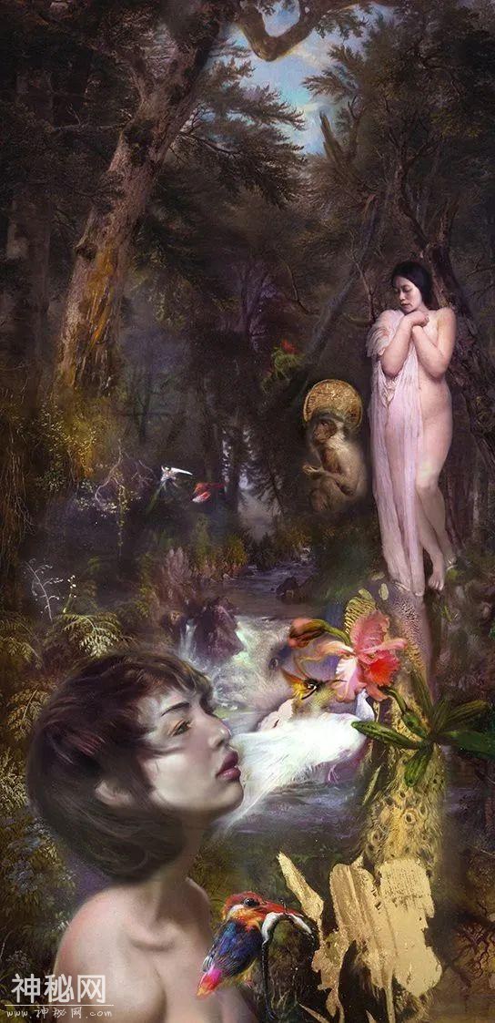 梦幻少女人体油画，神秘画境之美 | 英国画家伊娃·特洛伊作品-14.jpg