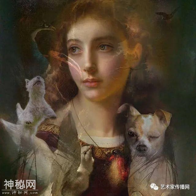 梦幻少女人体油画，神秘画境之美 | 英国画家伊娃·特洛伊作品-25.jpg