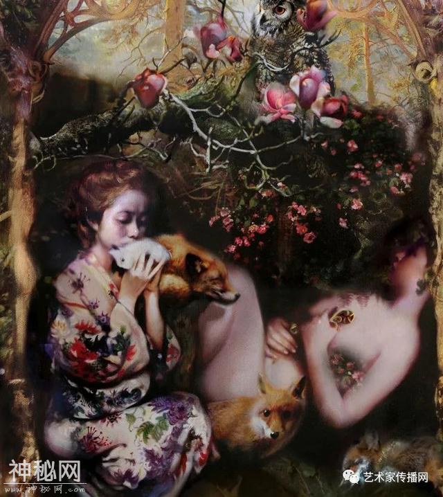 梦幻少女人体油画，神秘画境之美 | 英国画家伊娃·特洛伊作品-37.jpg