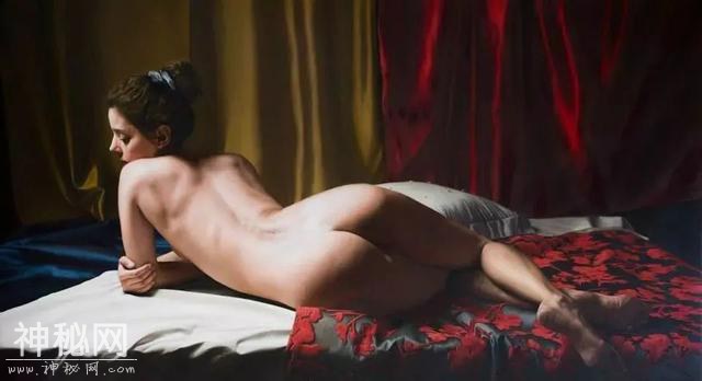 写实女人体油画，法国油画家哈维尔·阿里扎巴罗作品-34.jpg