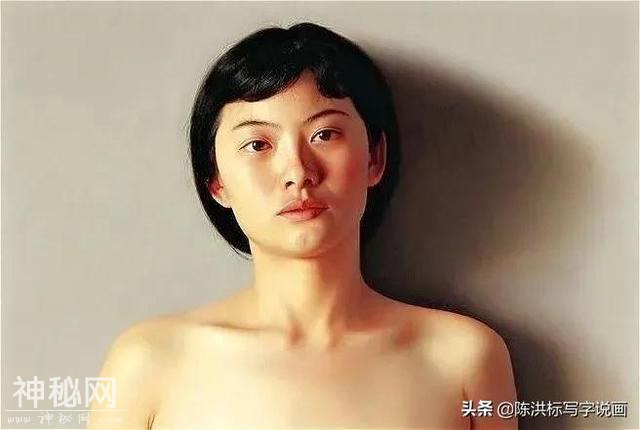 冷军画女生全身人体，毛发都很清晰，不及画只破桶卖430万的零头-3.jpg