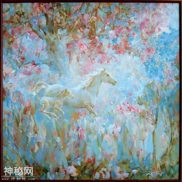 俄罗斯艺术家Aydemir Saidov的人体绘画，花间的美丽少女-23.jpg